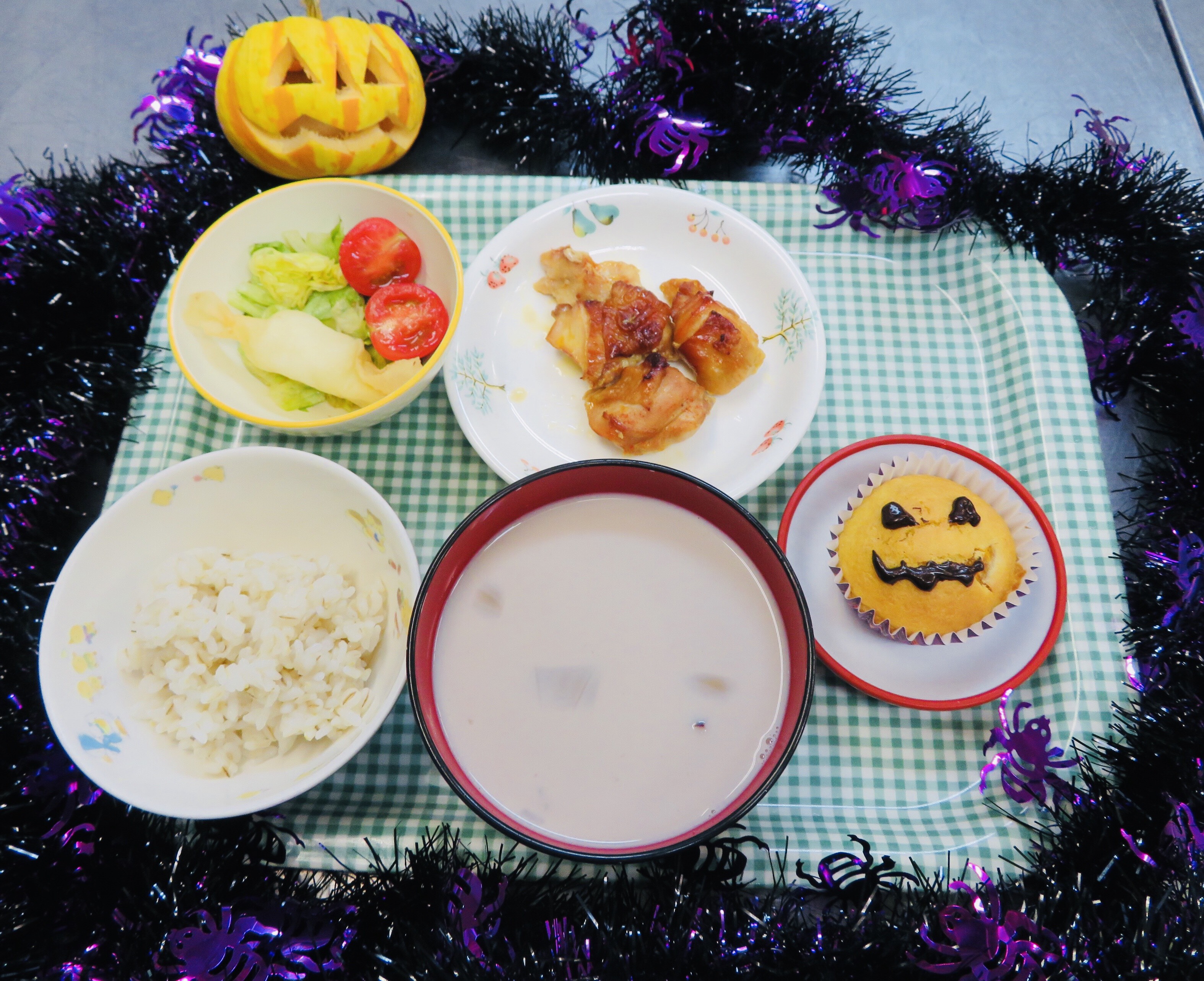 子供達が大好きなハロウィンの日 令和元年10月31日 木 こぐまの和食給食 京都の保育園給食ダイアリー